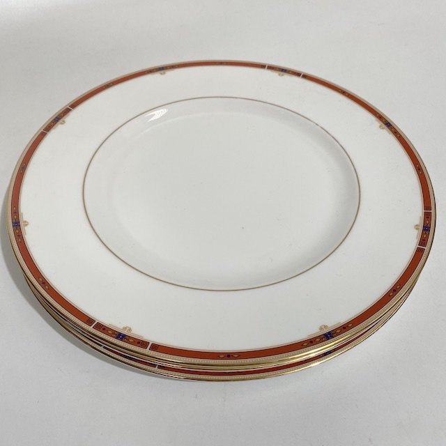 PLATE, Red Gold Rim